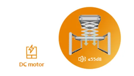 Allow rack move fast and quiet