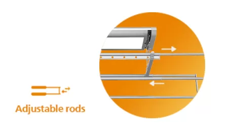 Fit into balconies of different size
