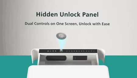 Hidden Unlock Panel / Integrated Control Screen