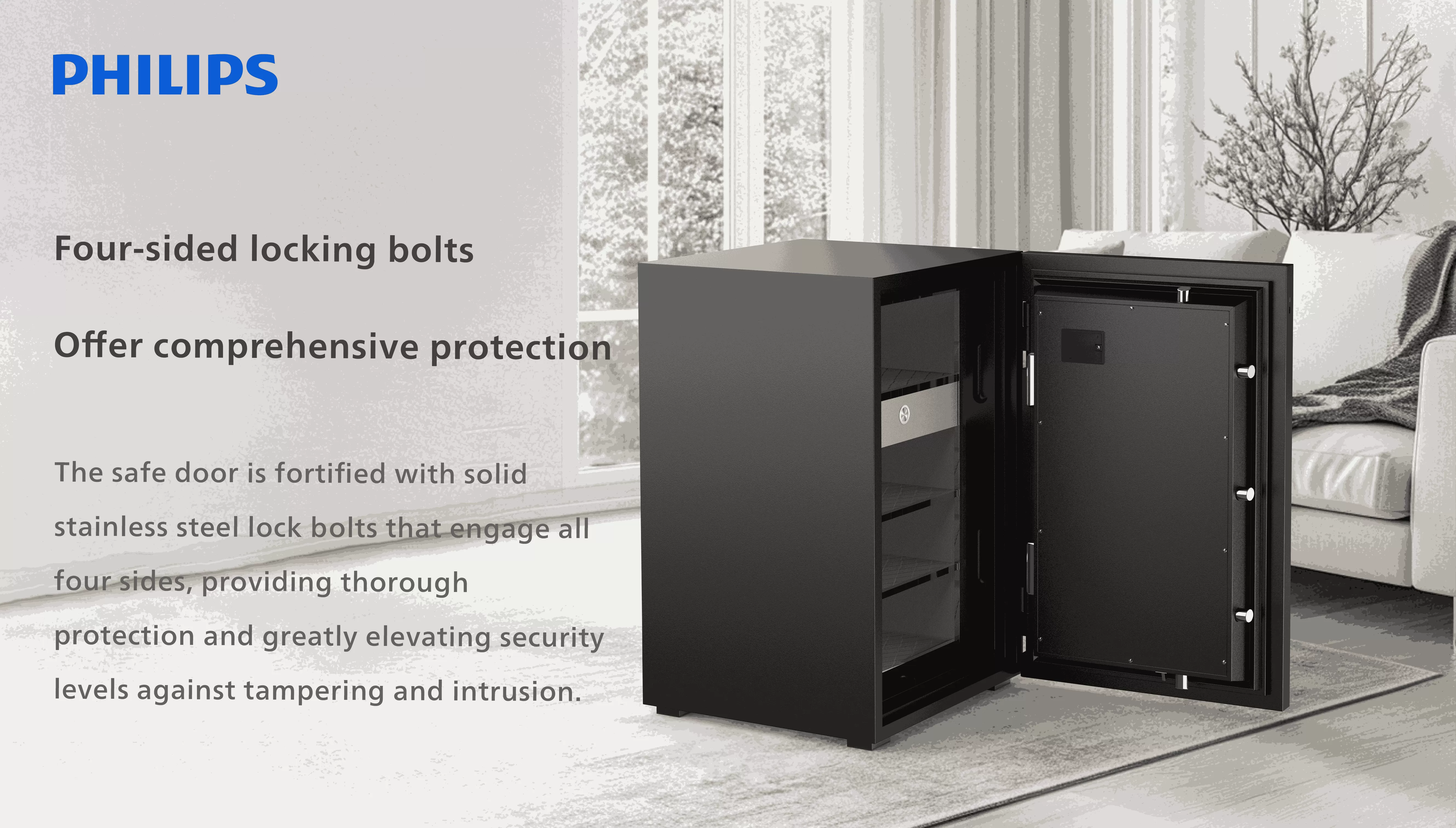 Four-sided locking bolts