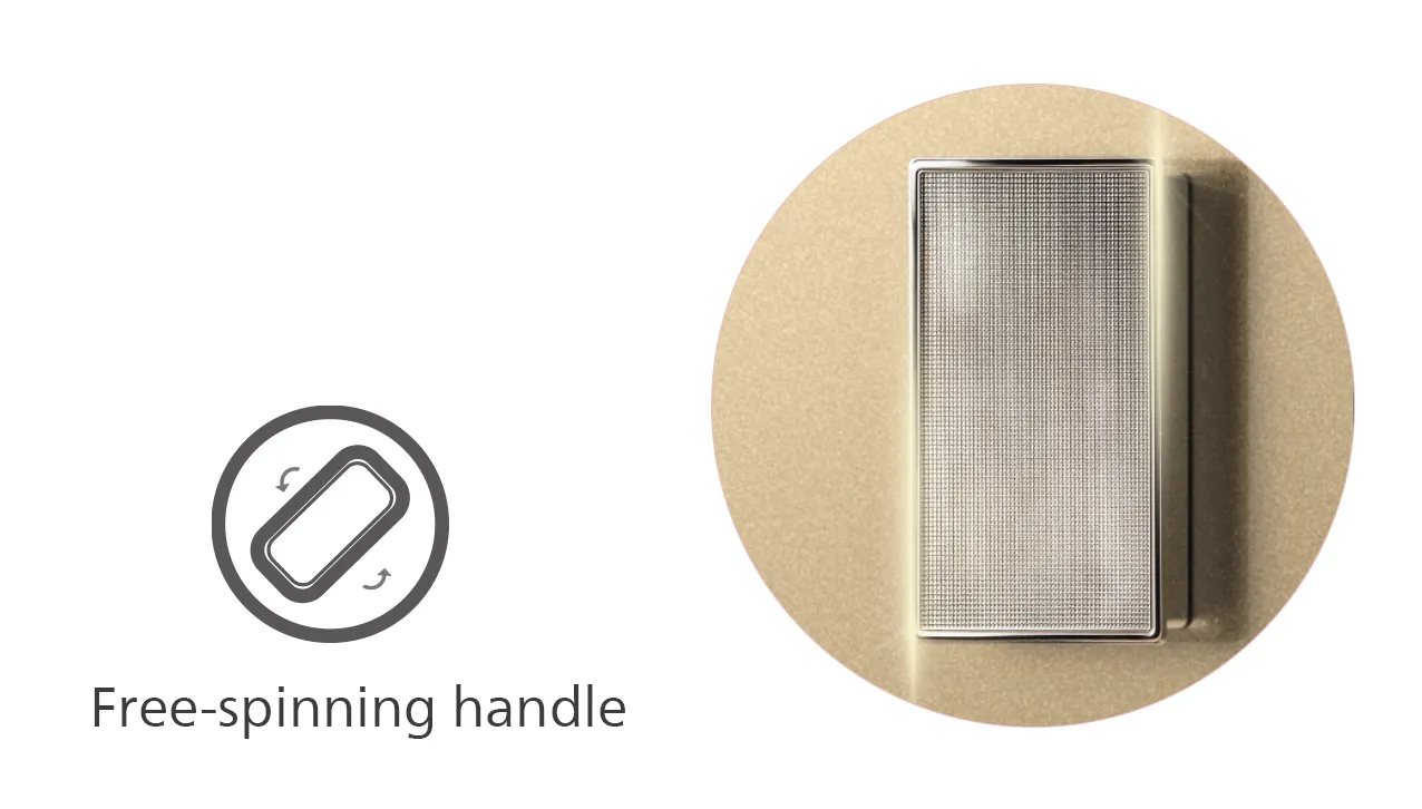 Free-spinning handle