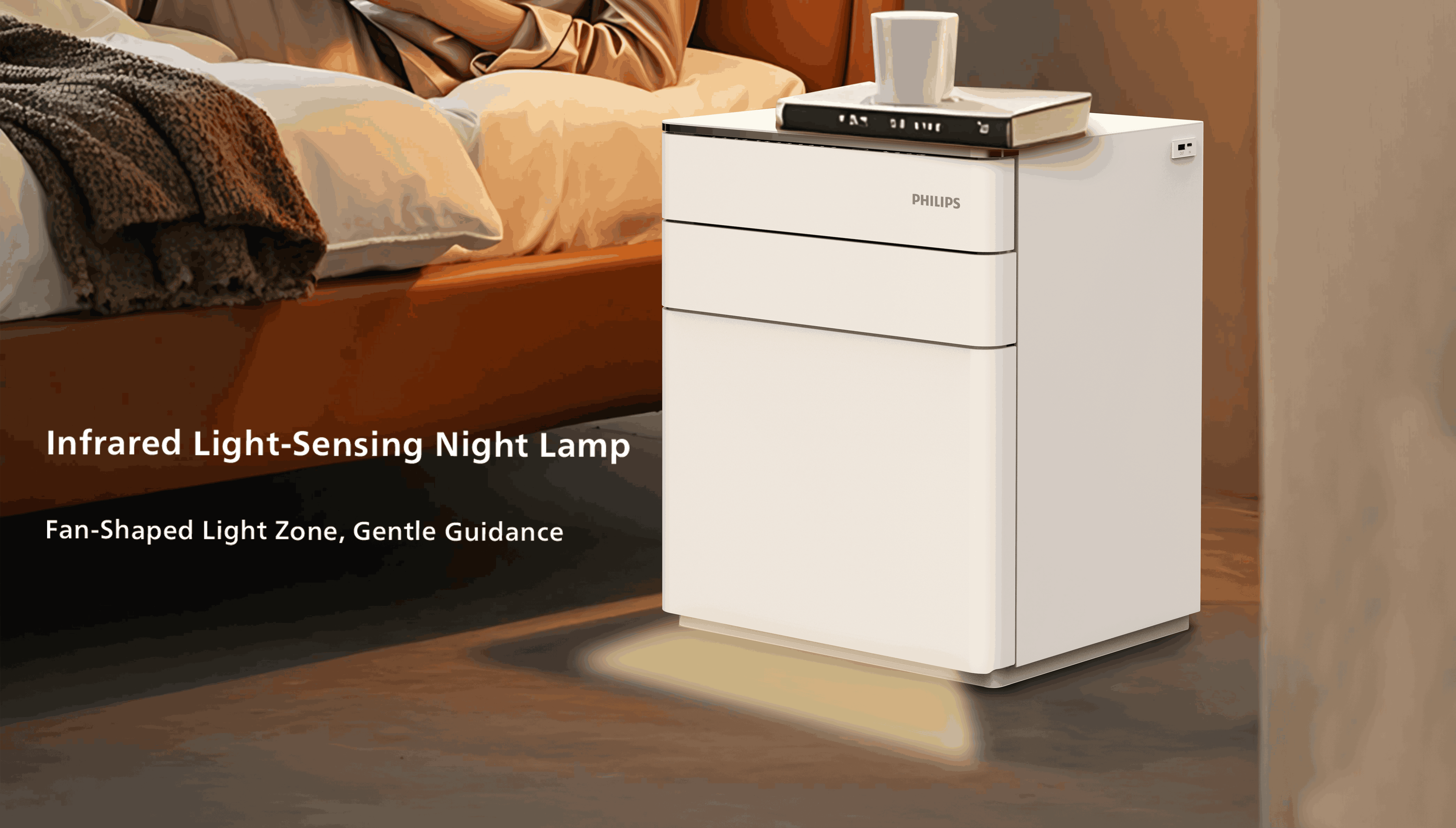 Philips Smart Bedside Cabinet 3000 Series: Save Space, Sleep with Peace of Mind
